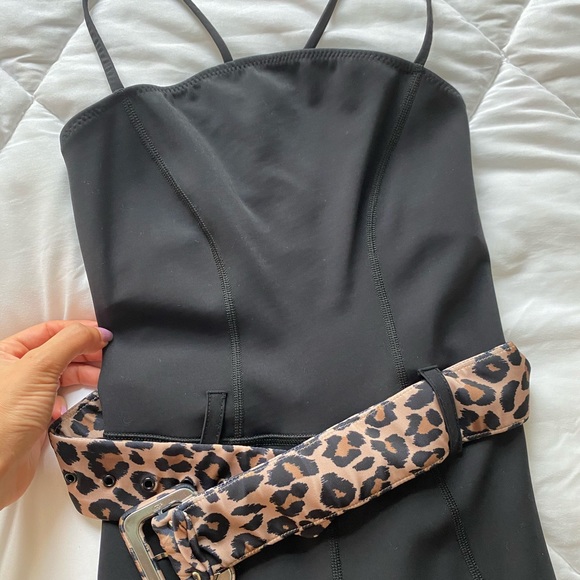GIGI C Eloise Catsuit with Leopard Belt - Picture 4 of 5